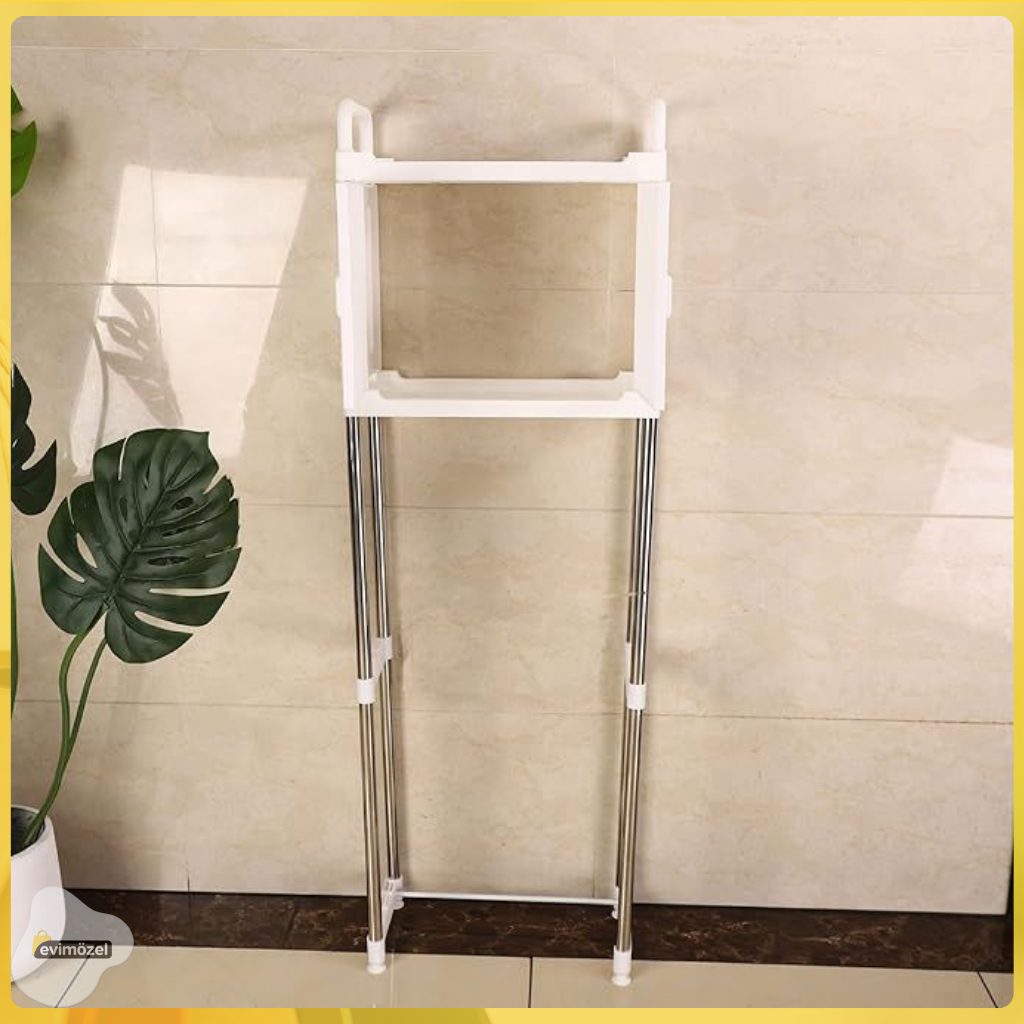 Tuvalet Üstü Düzenleyici ve Depolama Ünitesi – Banyo Raflı Dolap