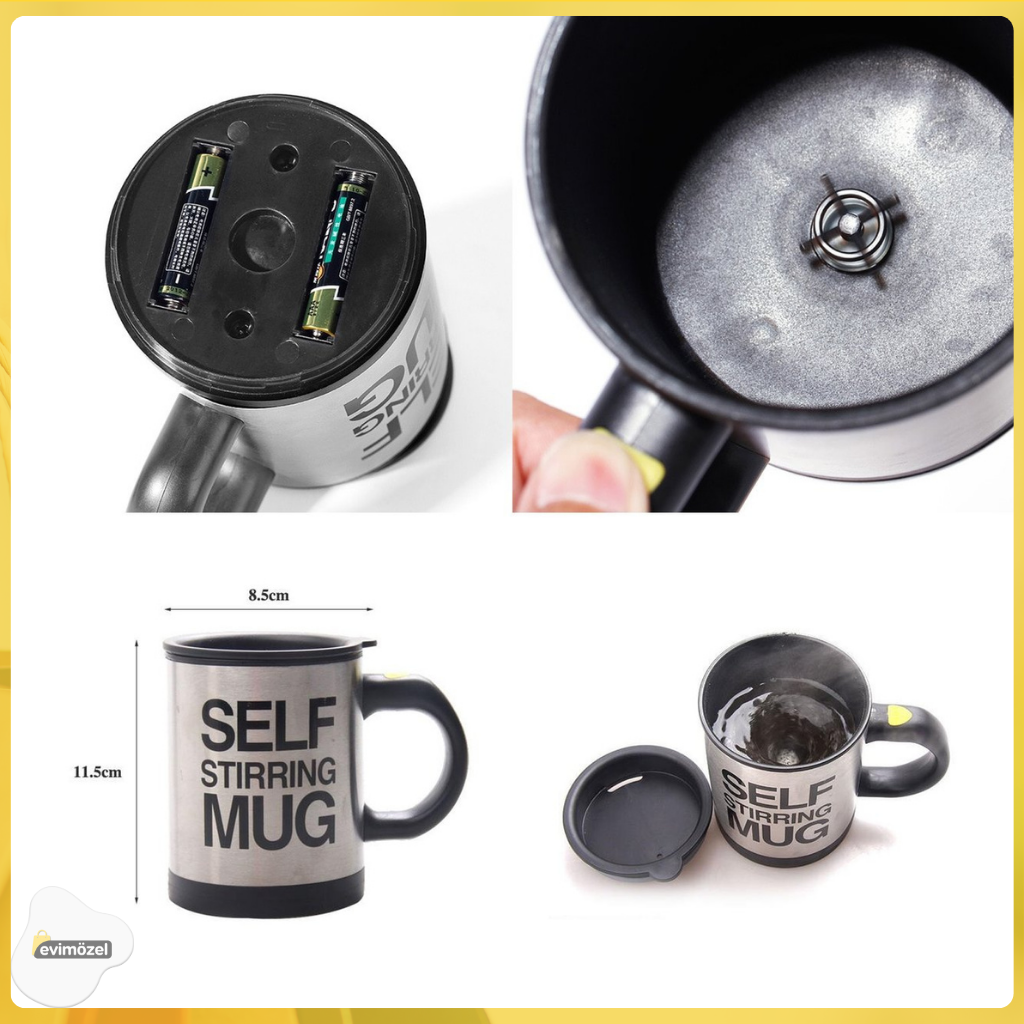 Self Karıştırıcı Mug Kupa